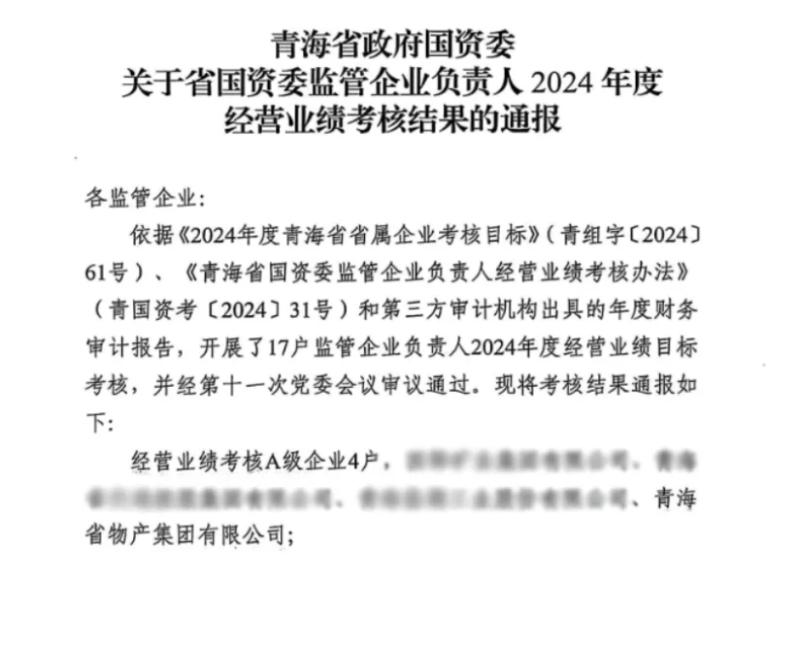 喜报！省TVT体育官网集团荣获经营业绩考核A级