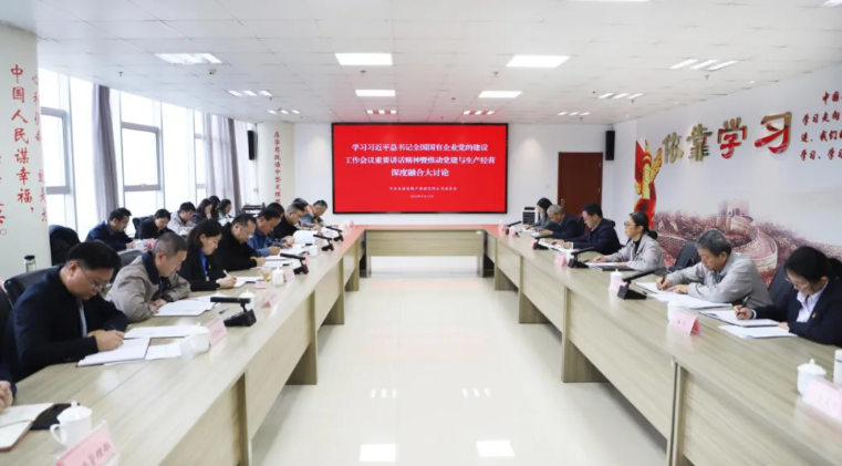 省TVT体育官网集团党委召开学习习近平总书记全国国有企业党的建设工作会议重要讲话精神暨党建与生产经营深度融合大讨论