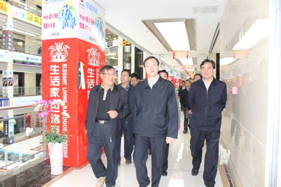 王晓副省长视察青海TVT体育官网家美家居建材物流城